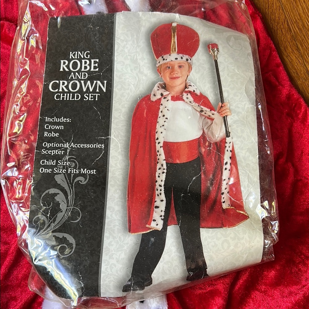 King Robe and Crown Child Set